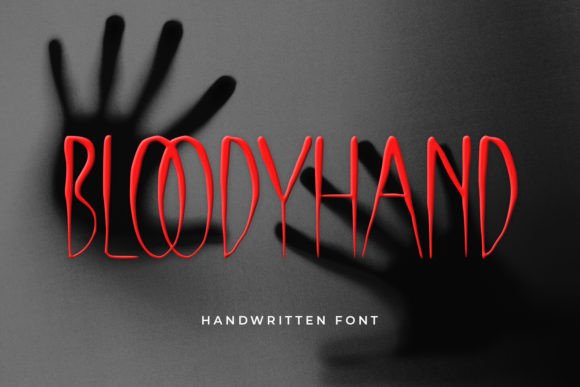 Bloody Hand: Strategic Typography for High-Impact Visual Communication