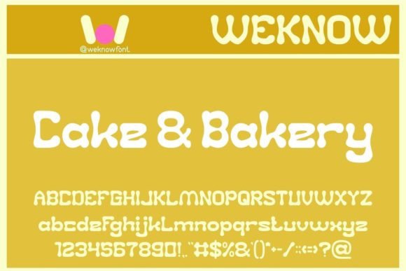 Cake and Bakery: A Sweet Font for Bold Designs