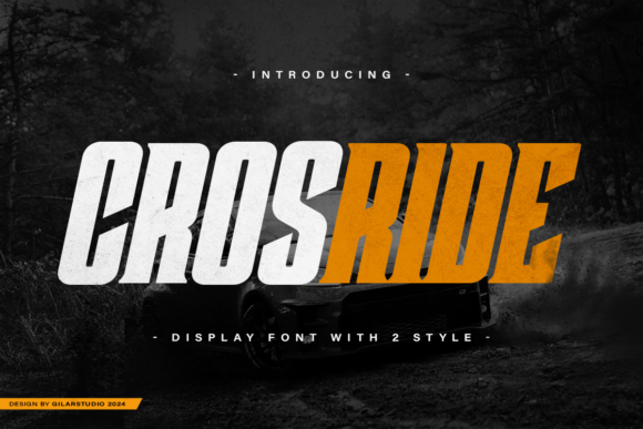 Crosride: Engineering Speed and Power Through Bold Condensed Typography