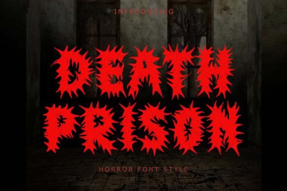 Death Prison: Crafting Atmosphere with a Thorn-Edged Typography