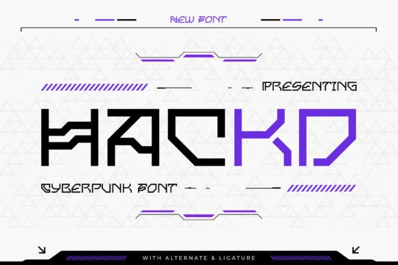 Hackd: The Cyberpunk Font That Redefines Futuristic Design