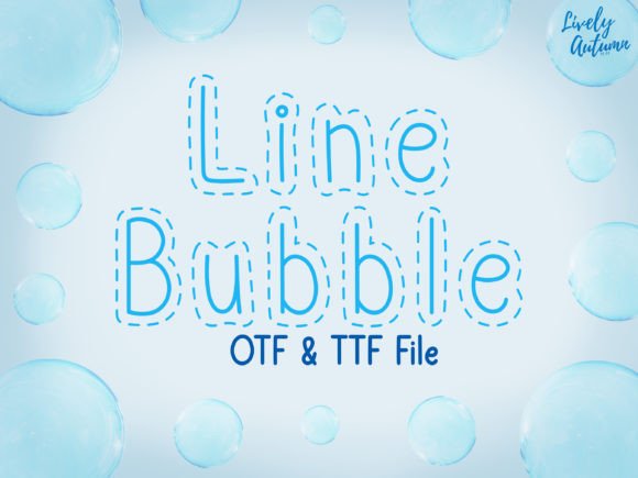 Line Bubble: A Quirky Display Font for Joyful Designs
