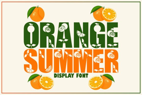 Orange Summer: A Fun Display Font
