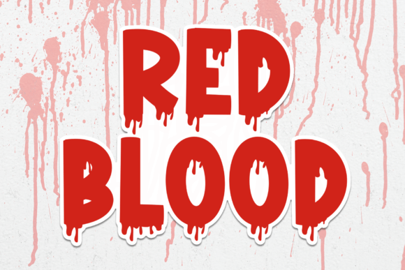 Red Blood: A Quirky Display Font for Bold Visual Statements