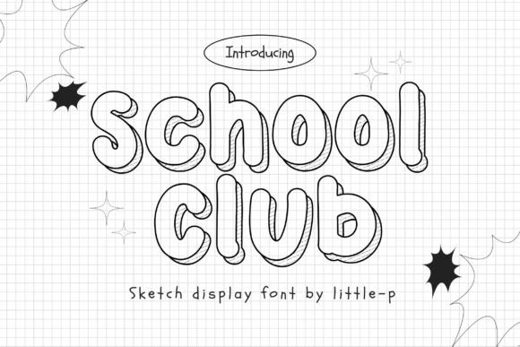 School Club: The Playful 3D Font for Creative Designs