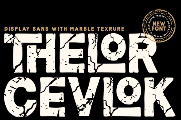 Thelor Cevlok: Bold Marble Typography