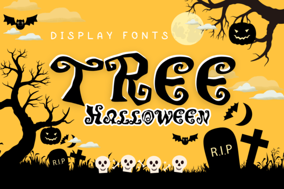 Tree Halloween: Elevating Your Seasonal Designs with Quirky Handwritten Typography